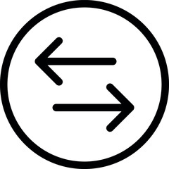 Arrows data transfer icon, exchange arrow icons - Swap icon with two arrows. Colorful set of icons