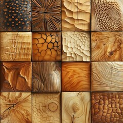 High-End Material Textures Collection, Various wood textures showcasing natural beauty.