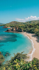 
Serene beaches with clear blue water