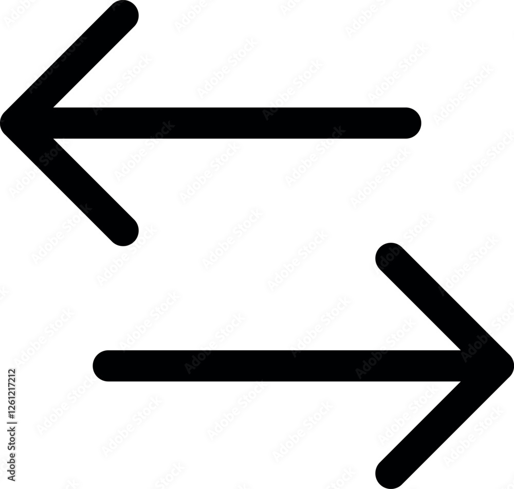 Poster arrows data transfer icon, exchange arrow icons - swap icon with two arrows. colorful set of icons