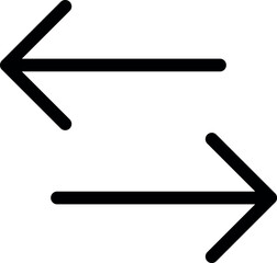 Arrows data transfer icon, exchange arrow icons - Swap icon with two arrows. Colorful set of icons