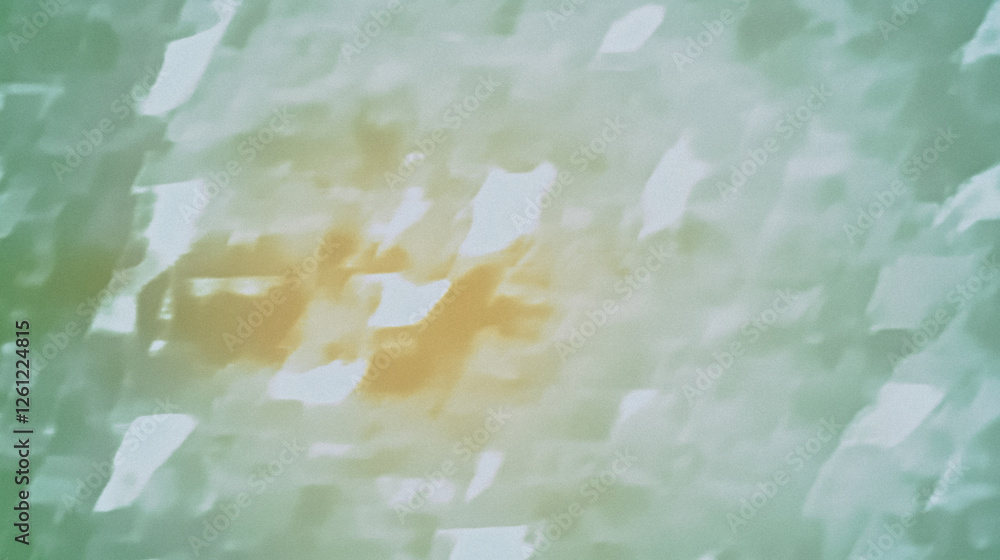 Poster abstract green and yellow textured background with soft geometric patterns