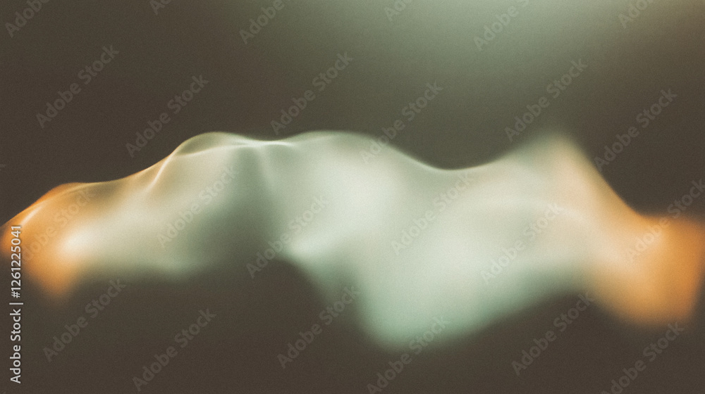 Poster abstract waves of light and shadow create gentle motion in subtle tones