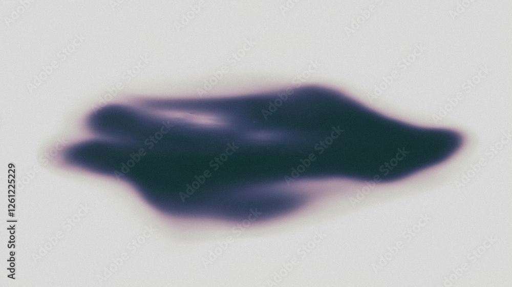 Poster abstract blurred dark shape with soft edges on light background