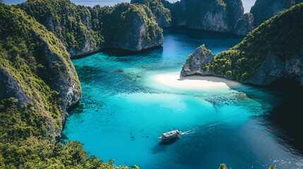 
Serene beaches with clear blue water