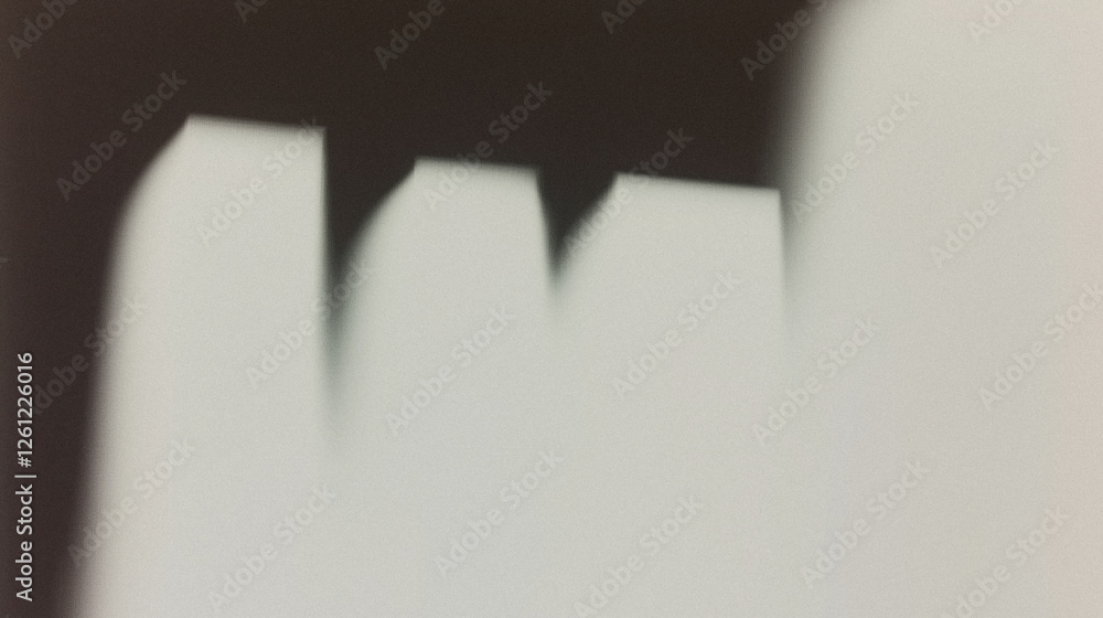 Poster abstract light and shadow patterns on soft white surface