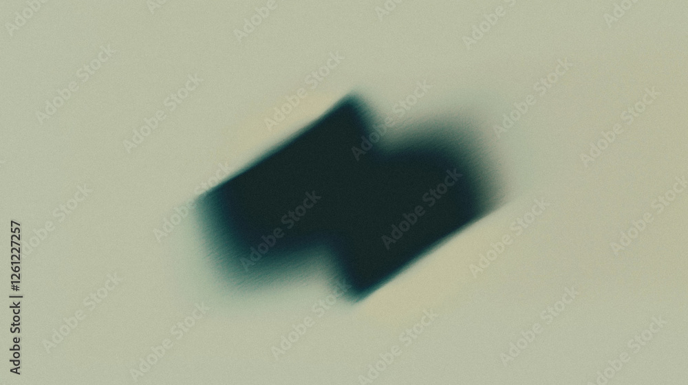 Aufkleber blurred abstract shape in motion on minimalistic beige background