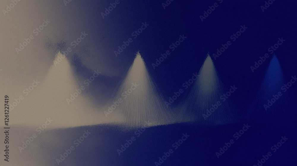 Poster abstract gradient pattern with soft transitioning shades and geometric shapes