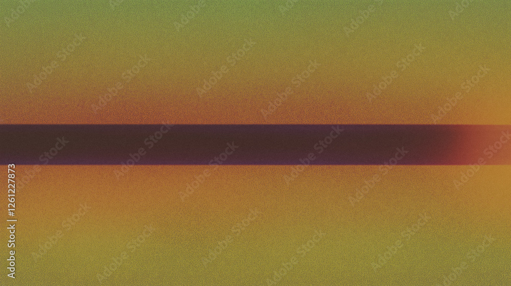 Poster abstract gradient with bold horizontal stripe in vibrant autumn tones
