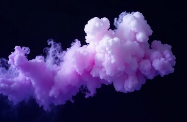 Obraz premium Colored lilac Smoke Cloud, abstraction Background illustration. AI Generative