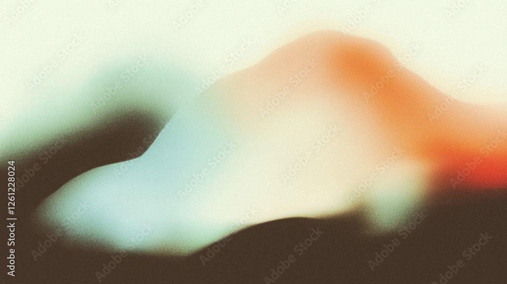 Aufkleber abstract colorful gradient with blurred shapes and soft hues