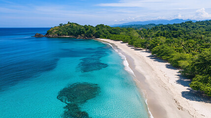 
Serene beaches with clear blue water