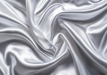 Obraz premium A silvery fabric with a wave pattern