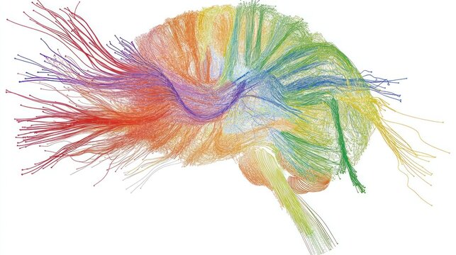 Colorful Tracts of the Human Brain Connectome