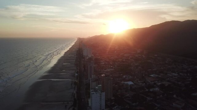 Praia grande - bairro FLORIDA - fim de tarde mov para frente