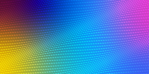 Dynamic Wavy Halftone with Cool Gradient: Abstract Digital Flow with Colorful Dashes