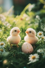 Chicks on a Spring Day