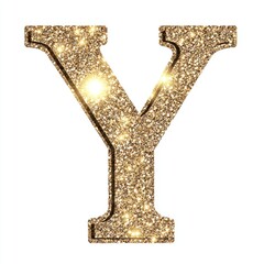 Fototapeta premium Y Letter Sparkling Decoration