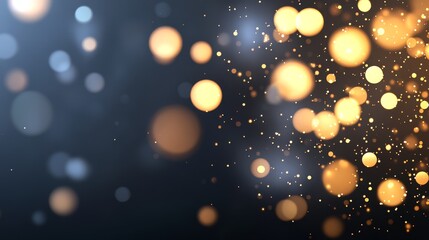 Abstract Glowing Particles and Ci Art - Elegant, shimmering, festive, luxurious, magical. Symbolising celebration, joy, hope, dreams, and wonder