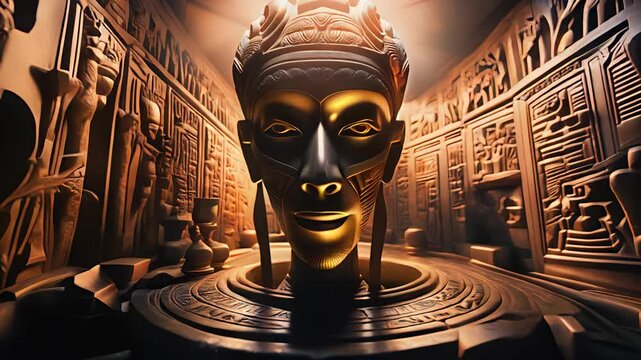 King inside his crypt