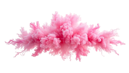 A pink explosion cloud of color is dense and expansive, with tendrils reaching out