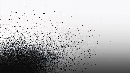 Obraz premium Abstract Black Dots Dispersion On White Background