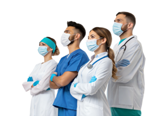 Healthcare professionals display unity and care