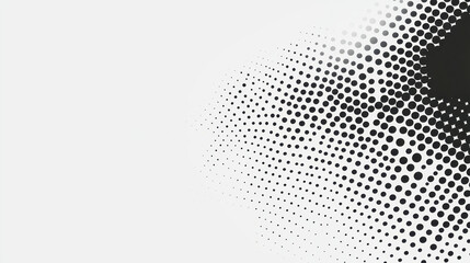 Comic book-inspired halftone background with fading black dots into white for design projects