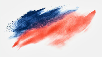 Dynamic abstract brushwork with red and navy blue textures for bold artistic expression