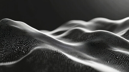 Exploring a minimalist halftone pattern with soft transitions in black and white abstract art