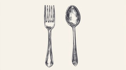 fork and spoon icon vector design