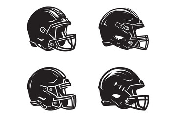 Football helmet silhouette