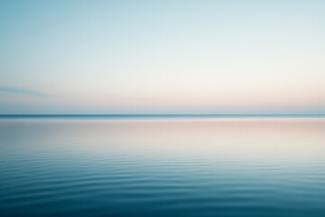 Fototapeta premium Soft waves caress the shore. Generative AI