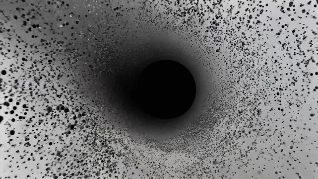 abstract background with binary code. black hole