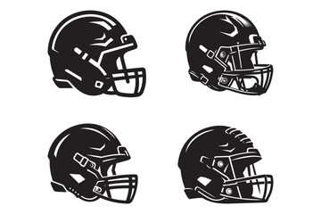 Football helmet silhouette