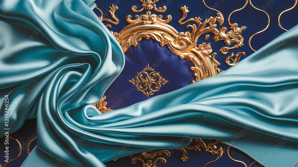 Poster a luxurious royal background is adorned with golden accents and intricate patterns a perfect canvas 