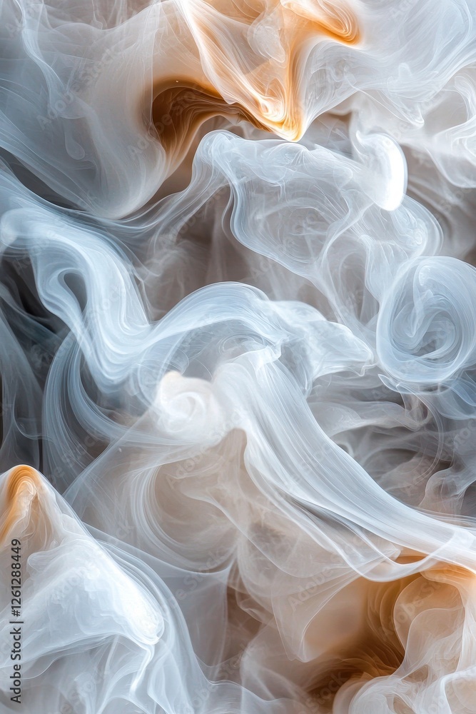 Aufkleber dynamic smoke patterns abstract art photography ethereal environment close-up view fluidity concept