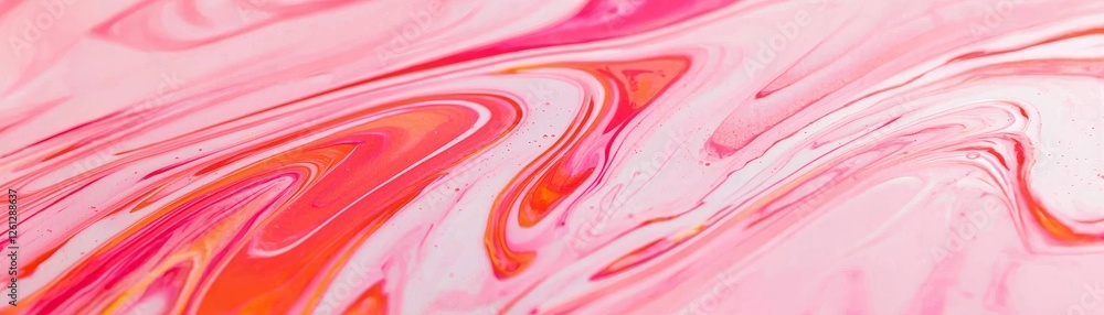 Poster dynamic pink marble pattern abstract art digital creation vibrant colors close-up artistic expressio