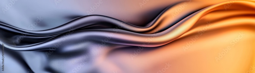 Poster elegant flow of silk textures digital art creation abstract design studio environment close-up persp