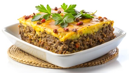 Baked Pasta Casserole with Cheese Topping