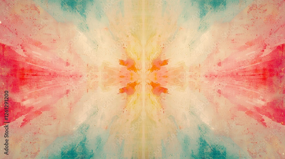 Poster vibrant abstract art displaying colorful patterns digital canvas decorative artwork artistic environ