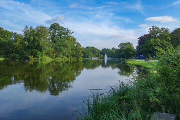 Fototapeta premium Lake in the City of Bad Salzuflen