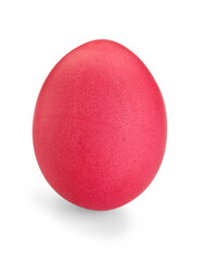 Happy Easter. Bright painted egg isolated on white