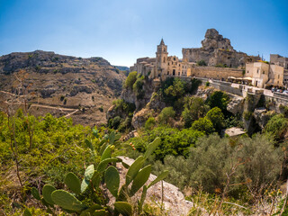 Fototapeta premium View of Matera town, Italy. 