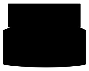 Black Solid Night Cream Packaging Icon for Beauty Products