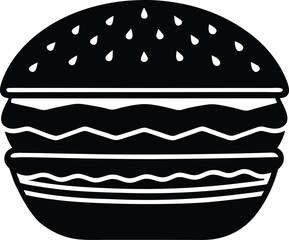 staple of american fast food silhouette