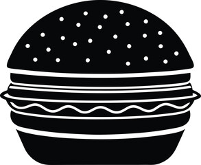 staple of american fast food silhouette