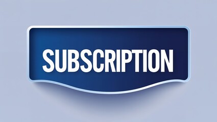 Fototapeta premium Clean and Simple 'SUBSCRIPTION' Banner Design