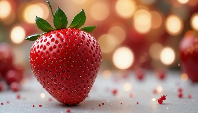 strawbery macro image 