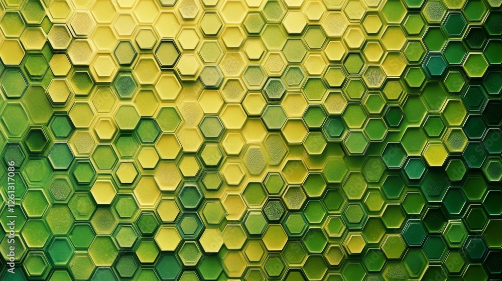 Poster Creating intricate hexagonal patterns digital studio graphic art contemporary close-up a complex highly detailed hexagonal pattern